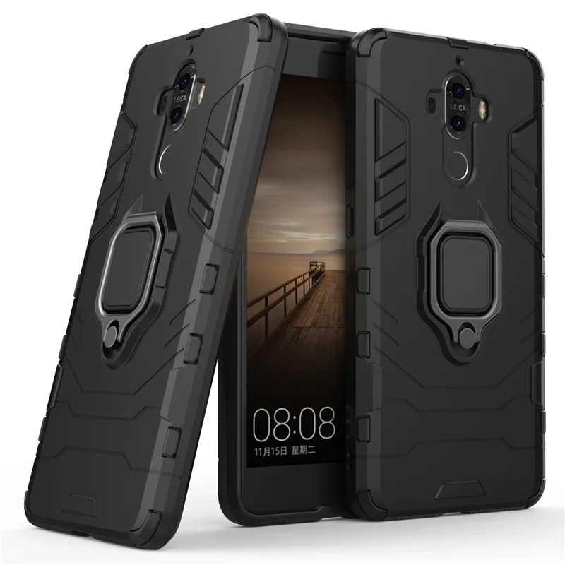 

Чехол для Huawei Mate 9, жесткий чехол с откидной ножкой и кольцом на палец для Huawei Mate9, чехол для Huawei Mate 9, чехлы