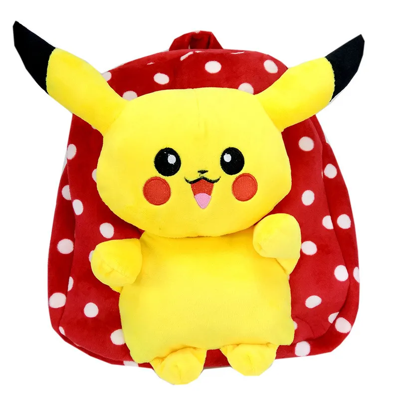 Детский рюкзак Pokemon GO студенческий мягкий плюшевый с Пикачу для мальчиков