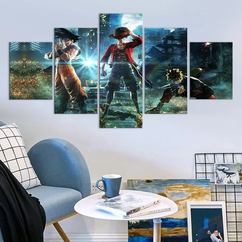 Jump Force Dragon Ball Гоку Наруто холст картины 1 шт. Луффи J-Stars игра плакат HD фотографии для гостиной настенный Декор