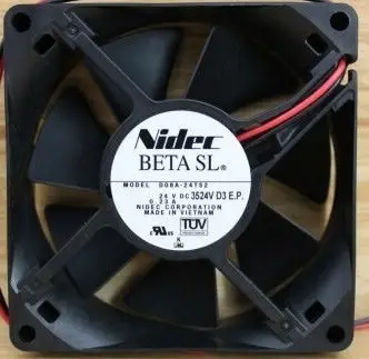 

NEW NIDEC D08A-24TS2 8025 24V 0.23A 8CM 2lines frequency cooling fan