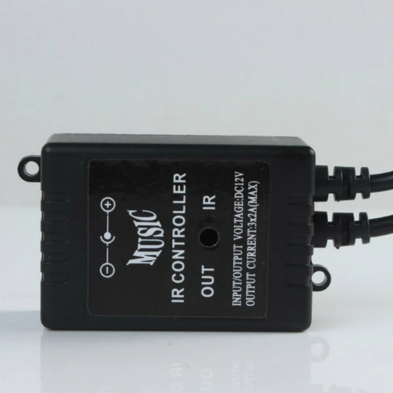 Новый 20 клавишный 12-24 в 72 Вт 38 кГц музыкальный IRController черный звуковой датчик пульт