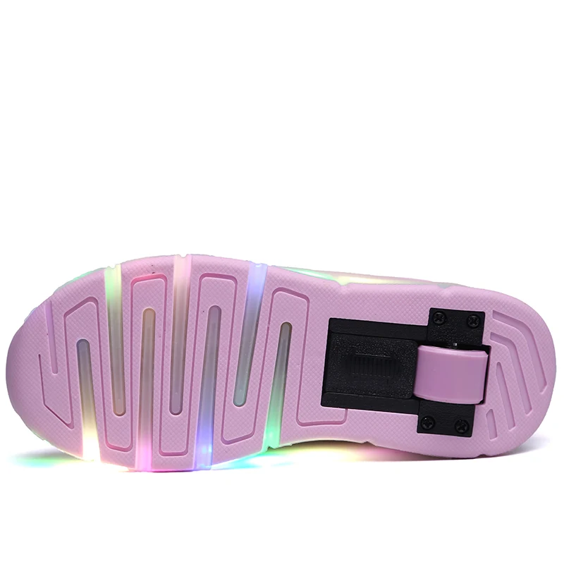 Для женщин детская обувь со светодиодной подсветкой Детские роликовых коньках