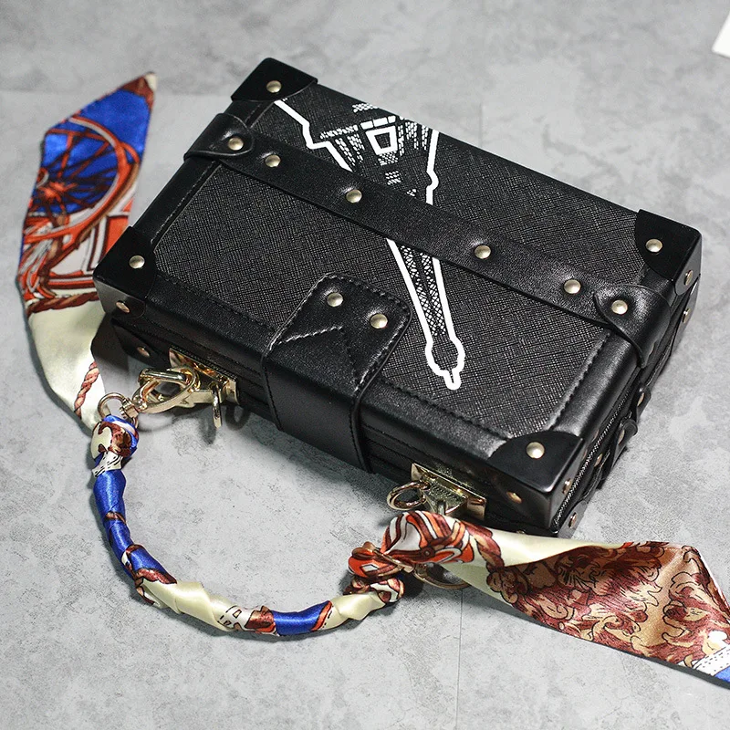 Сумка на плечо женская сумка в коробке маленькая квадратная цепочка сумки через и сумочки женские клатч