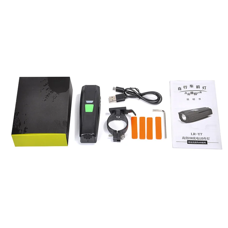 JOSPOWER новый водонепроницаемый USB зарядка светодиодный свет Велоспорт Передний