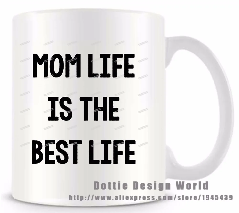 Мама Жизнь лучшая жизнь забавная Новинка кружка для путешествий чашка 11 унций