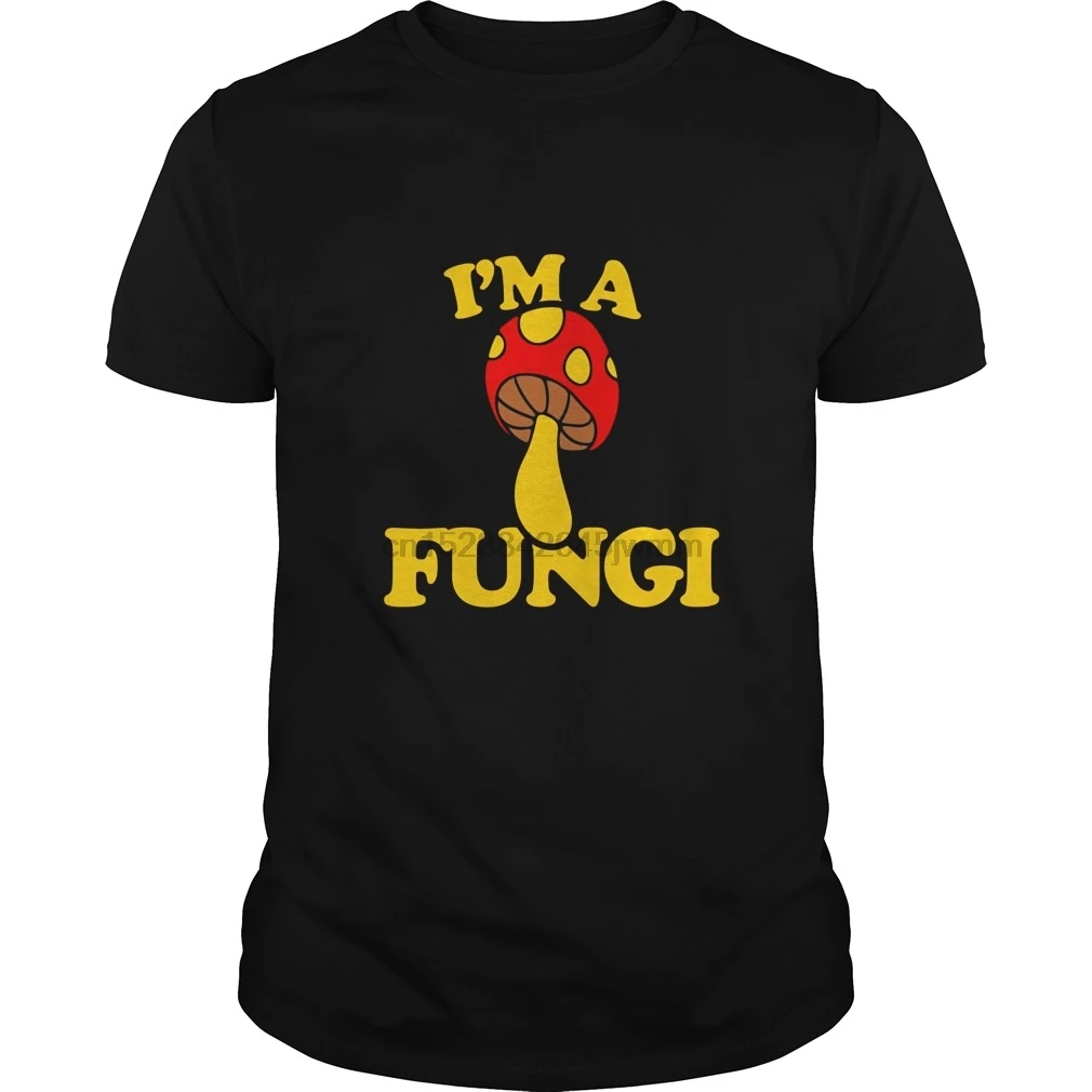 Мужская футболка с коротким рукавом I'm a fungi Веселая Ретро гриб юмором крутые