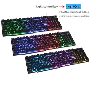 dbpower russianenglish gaming keyboard suspended keycaps 3 backlight switching teclado gamer with similar mechanical touch feel free global shipping