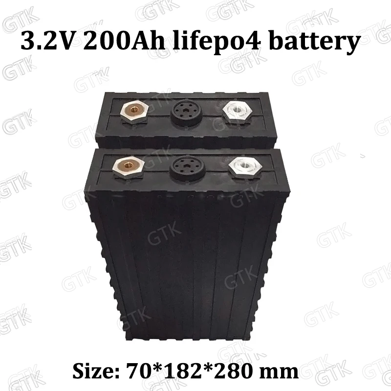 20 шт. литиевая батарея 3 2 в 200 ач Lifepo4 3C 600A глубокий цикл для 96 48 В солнечная