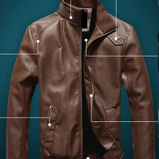Promotion Leather Jacket Men Coat New Design Black Brown PU Motorcycle M L XL 2XL 3XL Big Size Jackets For | Мужская одежда