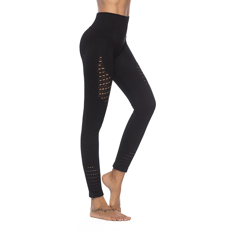 Женские Бесшовные Леггинсы с высокой талией для йоги энергетические спортивные