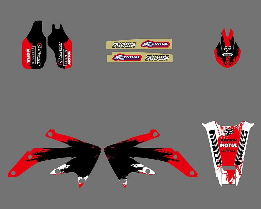 Набор стикеров для Honda CRF450X CRF 450X 4 штрихов 2004 2012 2011 2010 2009 2008 2007 2006 2005|Наклейки и