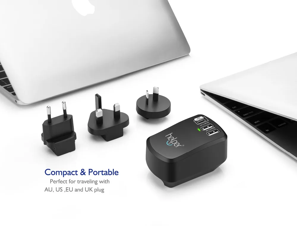 USB C зарядное устройство для путешествий PD 20V 2.25A 45 Вт type c и двойной usb порт 5 В/2.4A в