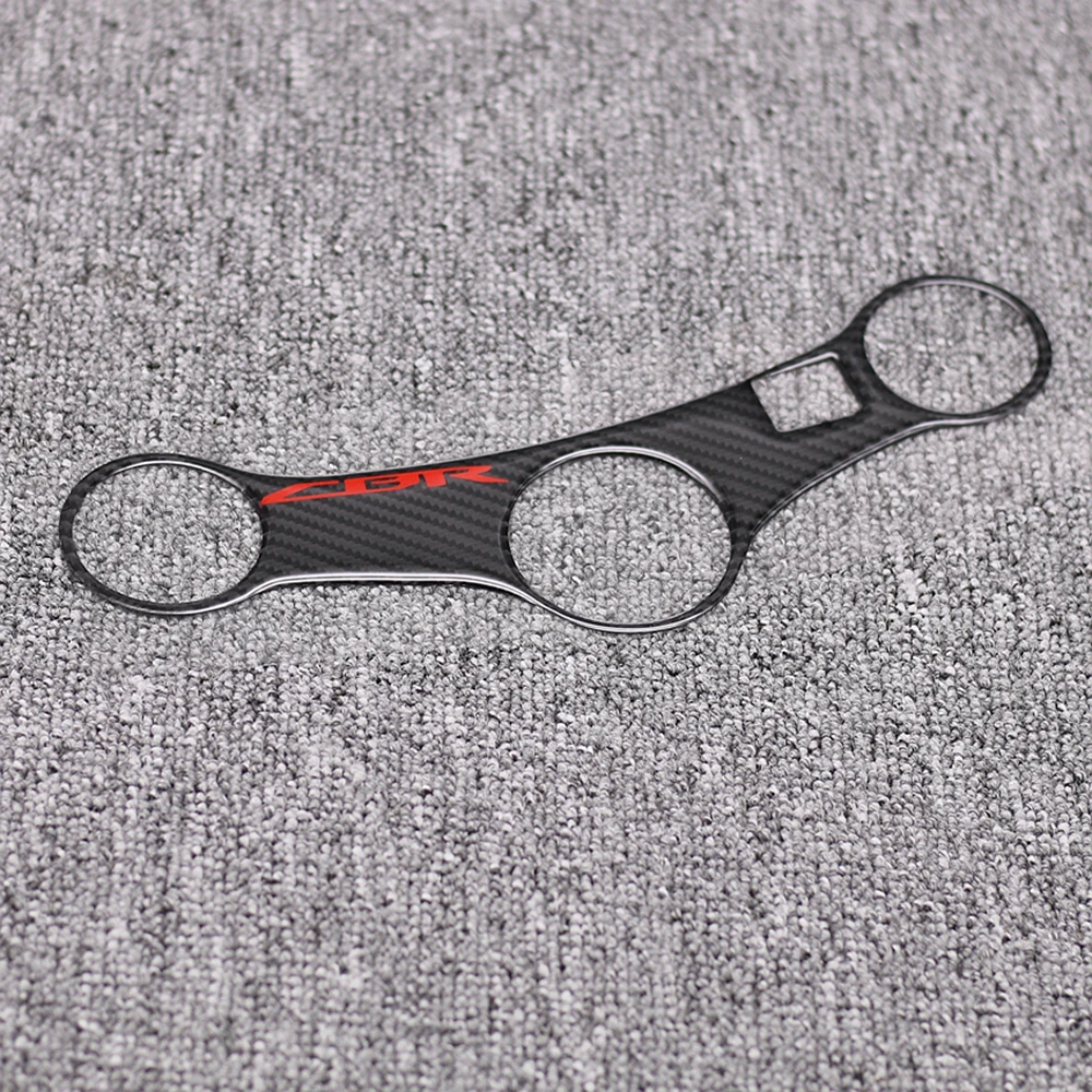 

For HONDA CBR600 CBR 600 F4i 2001-2007 Motorcycle Carbon Fiber Decal Sticker Pad Triple Tree Top Clamp Upper Front Protector