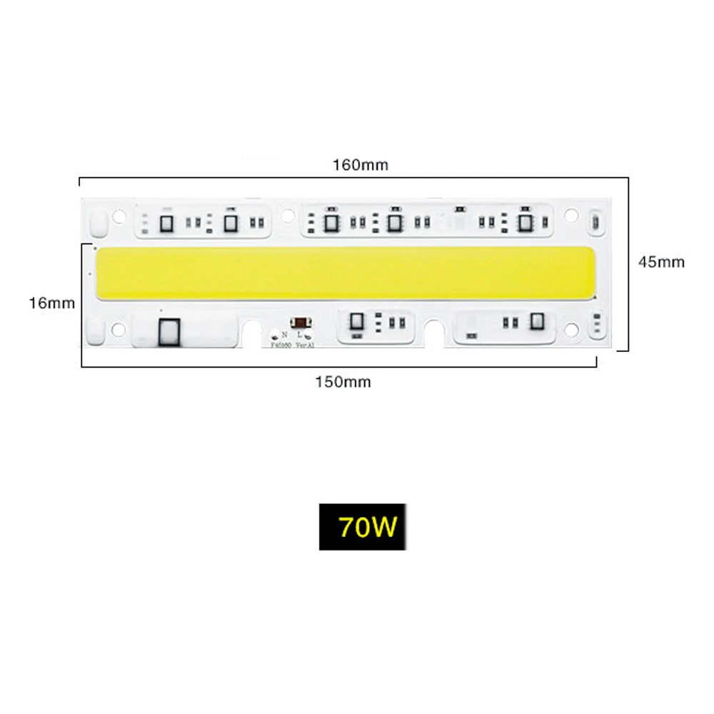70W Chip Светодиодный прожектор светильник 30 Вт 50 Вт 70 Вт 100 Вт светодиодный COB чип на открытом воздухе Точечный светильник Потолочные Светильник 220V 110V IP65 Водонепроницаемый для изготовления квадратных заготовок сад настенный светильник - Испускаемый цвет: 70W Chip