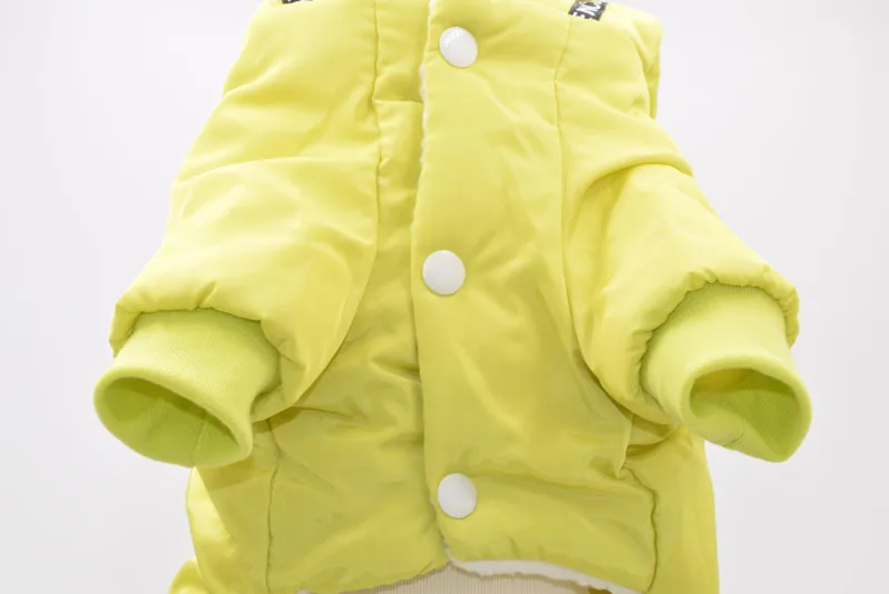 Золотисто-зеленые цвета, размеры S-xxl, четыре ноги, теплая одежда для домашних животных с блестящими зеркальными наклейками, вышитый комбинезон для собак, зимняя одежда для собак