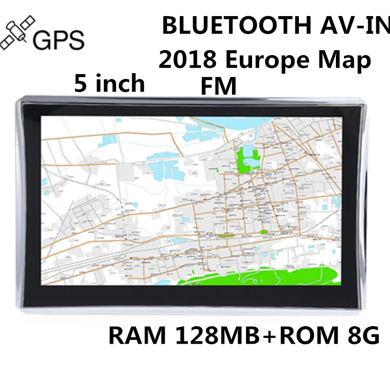 Wetowe G5 5 дюймов Автомобильный GPS навигатор WinCE 6 0 FM Bluetooth AV IN камера заднего вида