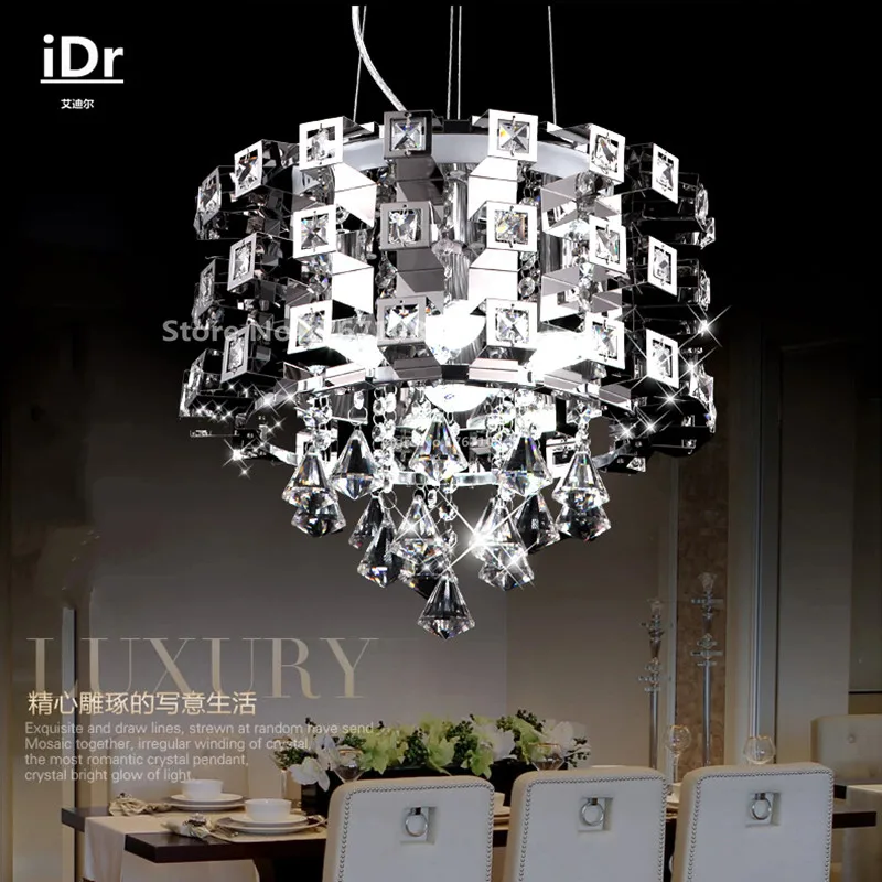 Креативная люстра из нержавеющей стали освещение для ресторана столовой бара