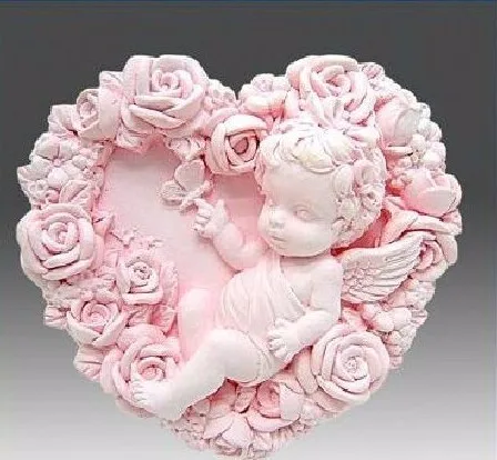 1 шт. силиконовая форма для мыла в виде цветов розы ангела | Дом и сад