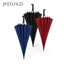Hot Sale Brand Quality 16 Rib Firm Solid Windproof Long Straight Handle Anti-UV Sun/Rain Stick Large Outdoor Umbrella Parasol
