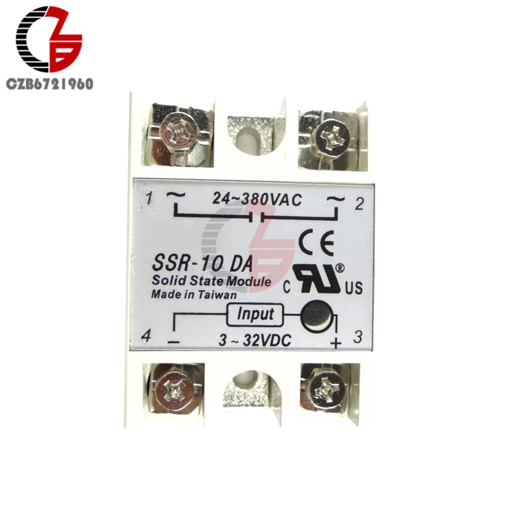 Твердотельный релейный модуль 3-32 в 24-380 SSR 50DA 60DA 70DA 100DA 50/60/70/100A с разъемами типа