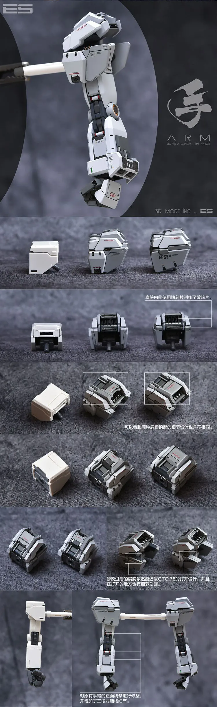 Comic Club Refitting набор GK смолы для Gundam MG 1/100 RX-78-2 происхождения по бесконечным измерениям