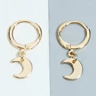 Новые серьги, Модная бижутерия, серьги в стиле панк, простые серьги в форме Луны для женщин, лучший подарок, роскошные серьги, оптовая продажа