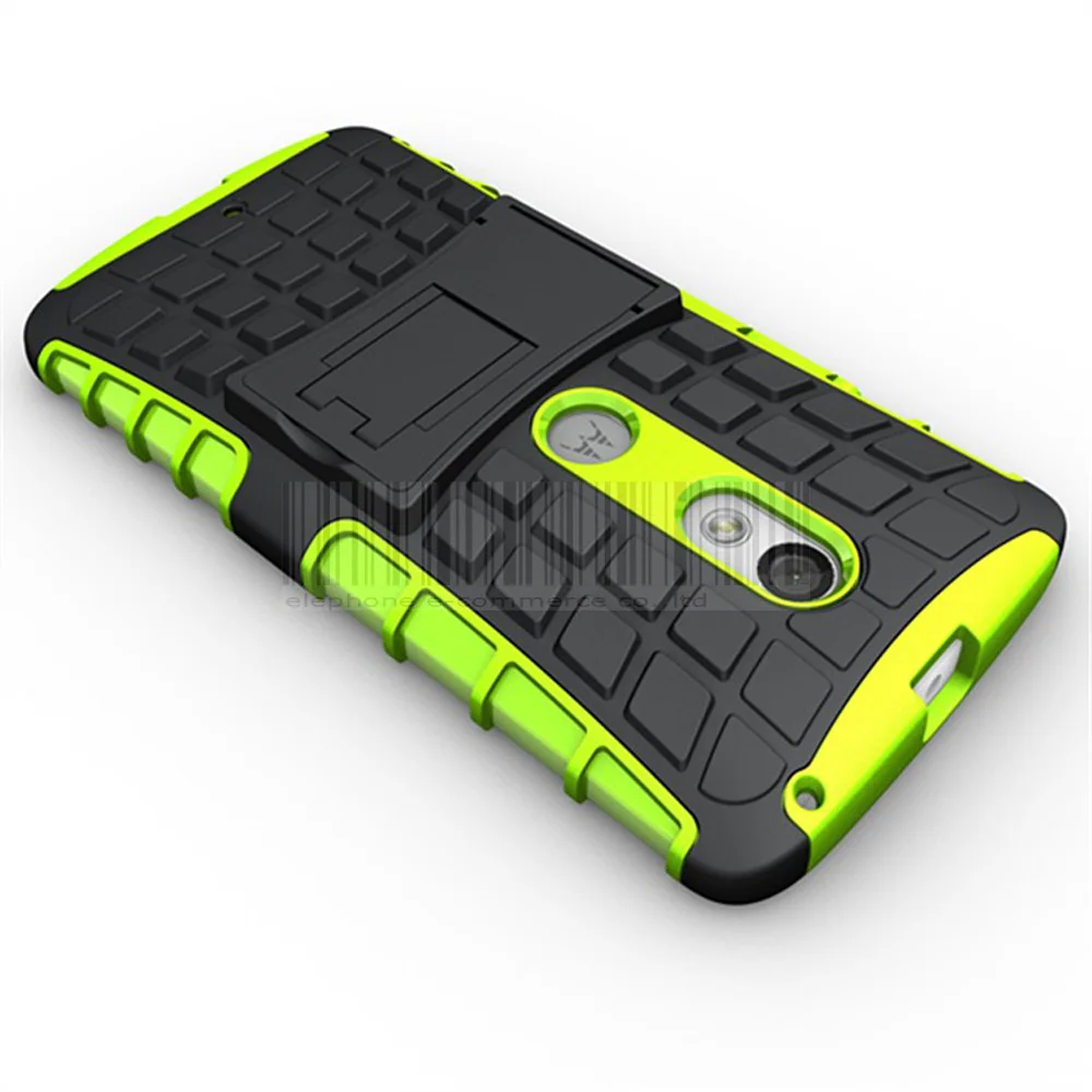 Двухслойный защитный чехол из ТПУ + ПК с подставкой Жесткий Чехол для Motorola Moto X