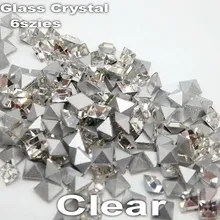 Супер блестящие стразы 2 мм-8 мм 6 размеров прозрачный кристалл