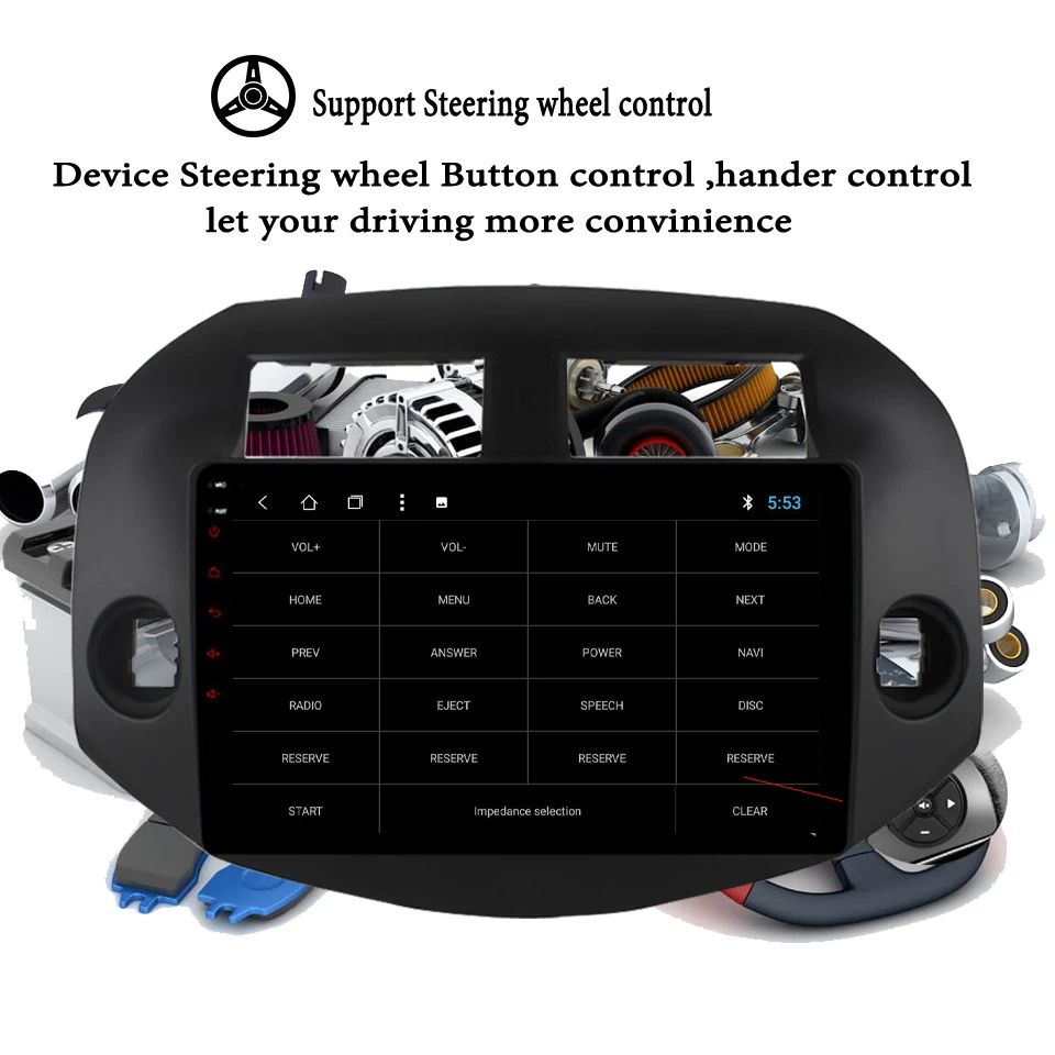 10 1 &quotAndroid 0 автомобильный dvd плеер автомобильное радио для Toyota RAV4 Rav 4 2007 2008 2009 2011