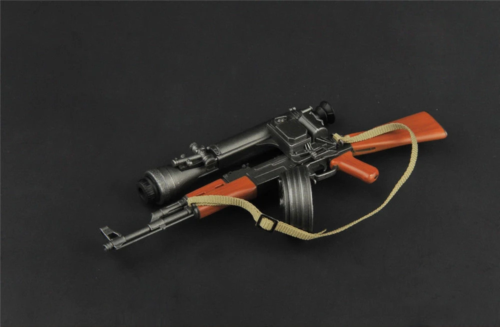 Игрушка в масштабе 1:6 модель пластикового пистолета ZY2007 1/6 оружия AK47 Игрушечная с