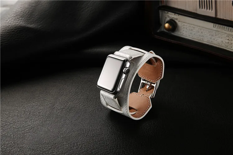 Ремешок для часов из натуральной кожи для Apple Watch серии 1 2 3 iwatch 38 42 мм Ремешки для наручных часов для Apple Smart Watch браслет на запястье Starp