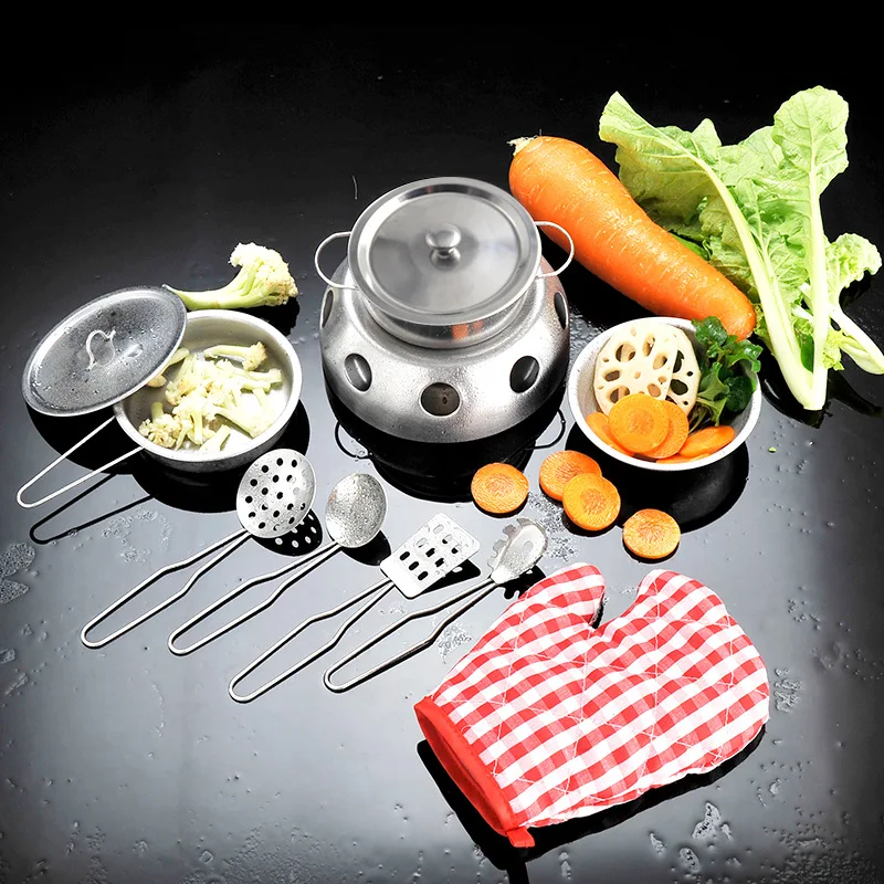 40 шт. детский кухонный набор из нержавеющей стали|Детские кухни| |