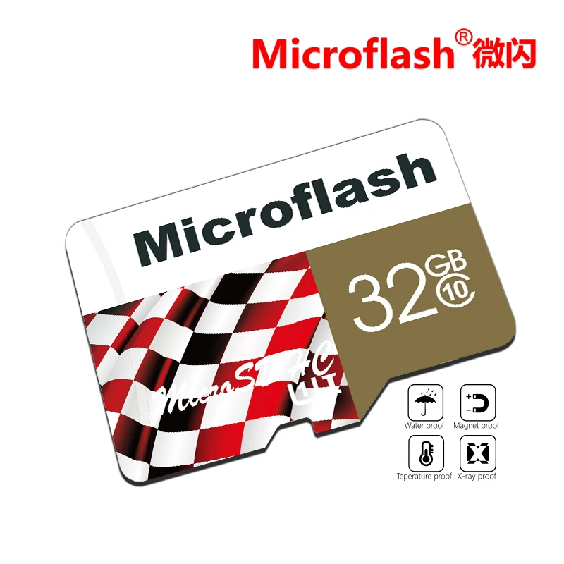 Microflash 100% первоначально Micro SD карты Class10 памяти 8 ГБ 16 32 80 МБ/с. для samrtphone и