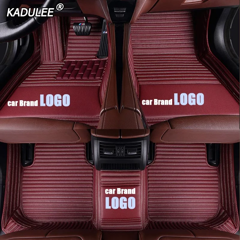 red KADULEE автомобильный коврик для ford fusion fiesta mk7 s-max ranger explorer 5 Mondeo kuga Edge аксессуары делают водонепроницаемый ковер - Название цвета: red