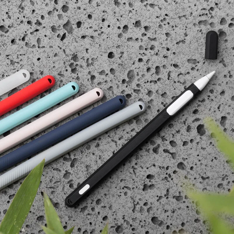 1 шт. силиконовый чехол для Apple Pencil 2-го поколения с защитным колпачком держатель