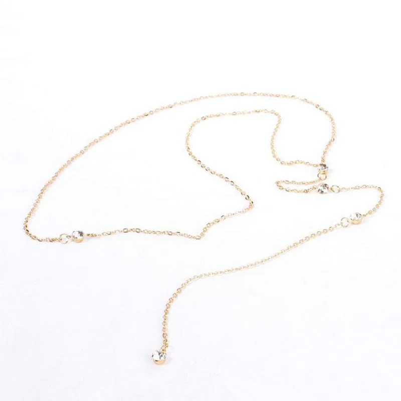 Простая задняя подвеска ювелирные ожерелья талисманы длинное ожерелье для