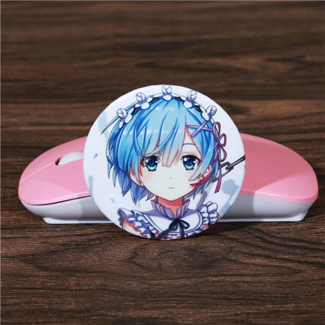 Model A FFFPIN 5,8 см Большая японская брошь в стиле аниме Zero Kara Hajimeru Isekai Seikatsu, мультяшный значок в виде монеты, нагрудник, орнамент, булавки для косплея - Окраска металла: Model A