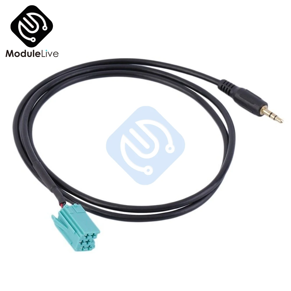 Переходник с Micro USB на 3 5 мм Mini ISO 1M Jack Aux аудиокабель для подключения Renault Clio Megane 2005
