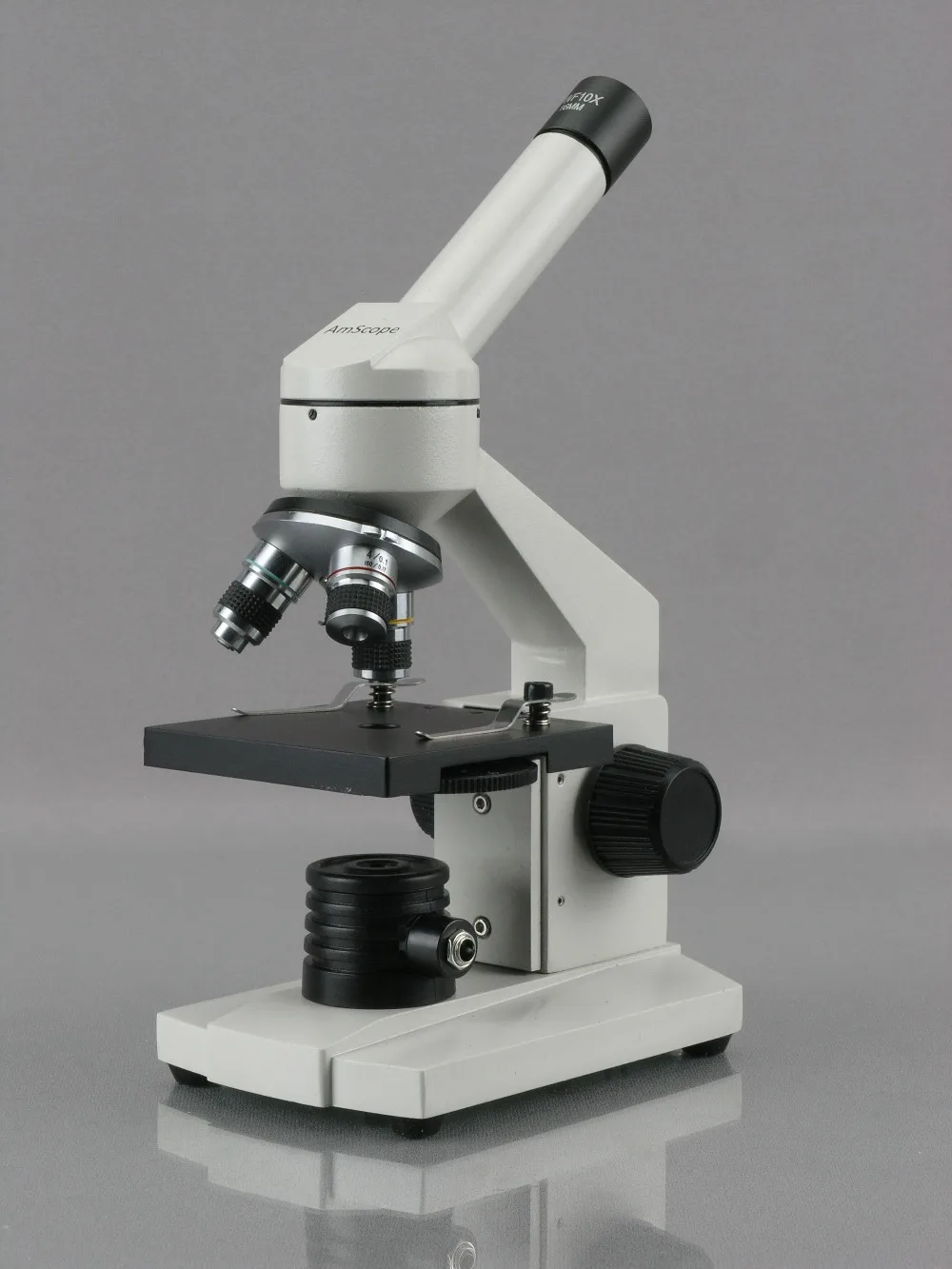 AmScope 40X-1000X биологический составной Микроскоп с подготовленными и пустыми