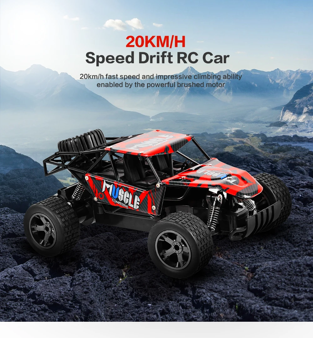 Высокая Скорость RC автомобили 2,4 ГГц 1:18 RC автомобиль RTR амортизатор ПВХ оболочка Внедорожный гоночный автомобиль багги электронный пульт дистанционного управления автомобиль игрушка