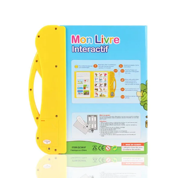 Сенсорный экран детская книга для французского чтения с сенсорным экраном
