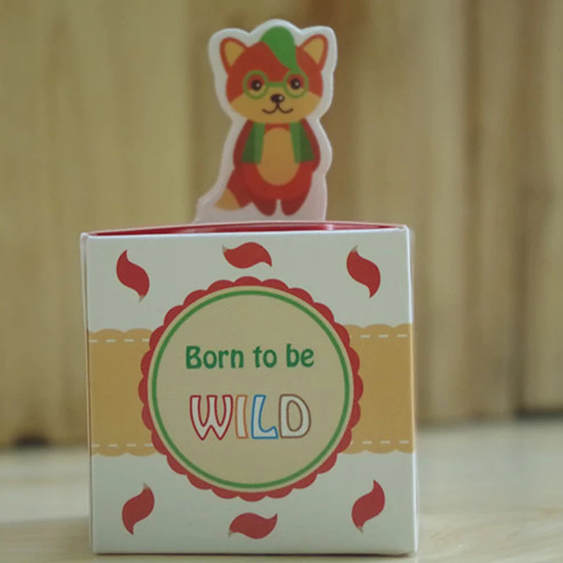 (100 шт./лот) бренд leiso Мультяшные животные коробка конфет Подарочная для детского