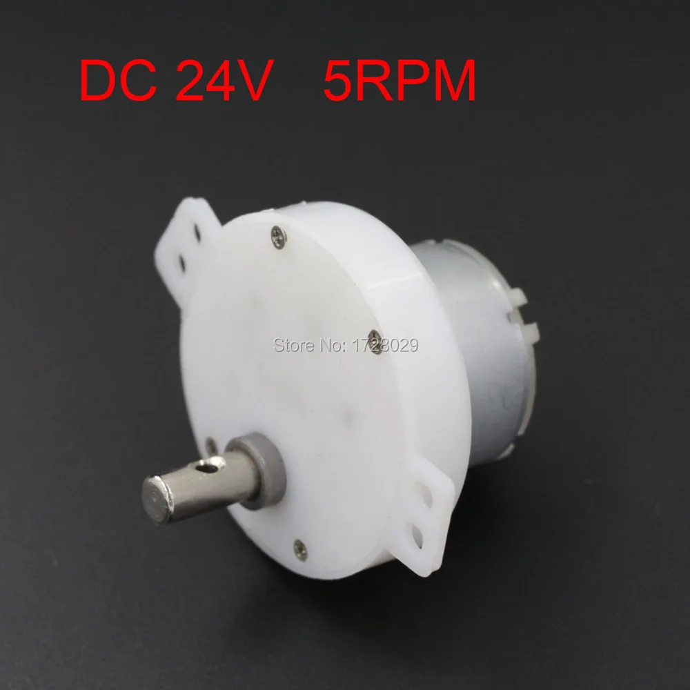 JS50 пластиковый корпус редукторный двигатель DC 24V 5RPM Мотор коробки передач|gear motor
