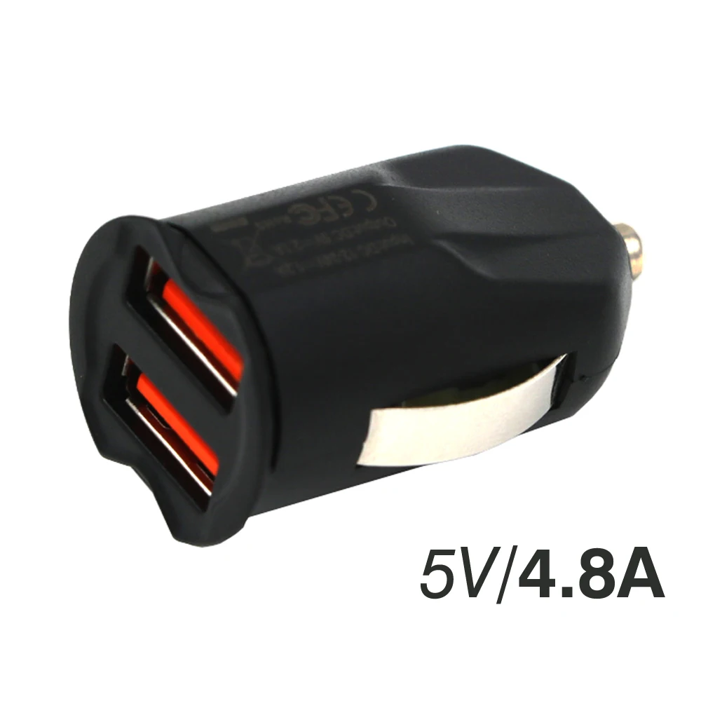 Смарт Быстрая зарядка 4.2A двойной USB мини автомобильное зарядное устройство для