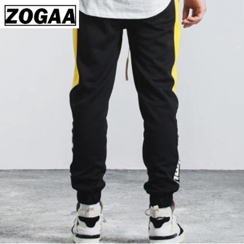 2018 мужские брюки полной длины с полосками по бокам для бега спортивная одежда