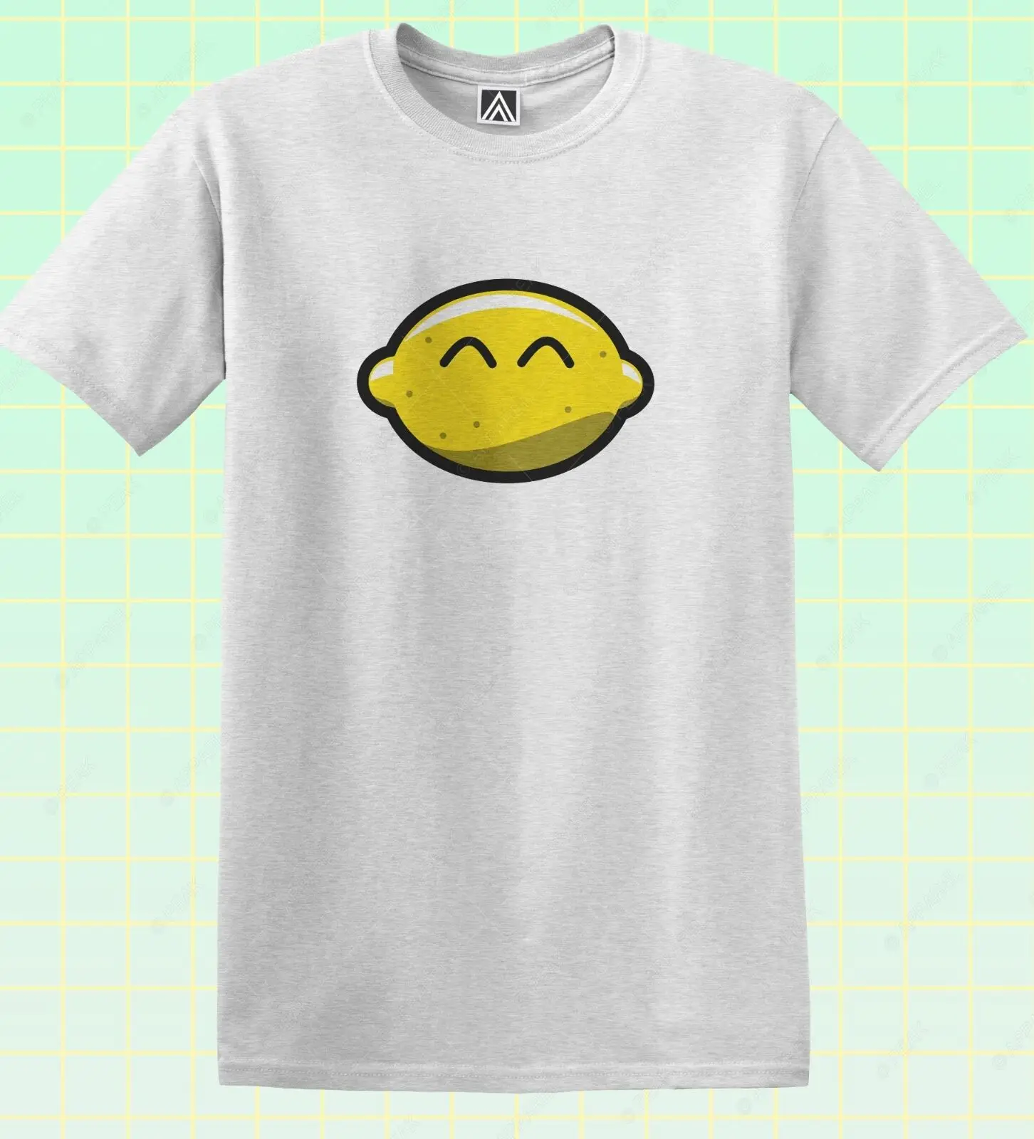 Happy Lemon футболка Веселая Милая с фруктовым смайликом лимонадом Kawaii Hipster Top2019