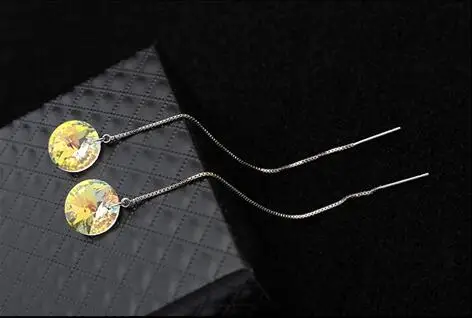 Новые модные круглые серьги капли короткие Индивидуальные Длинные дизайнерские