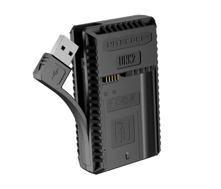 Новинка зарядное устройство Nitecore UNK2 с двумя USB-портами для Nikon EN-EL15 Battery D500 D600 D610 D750