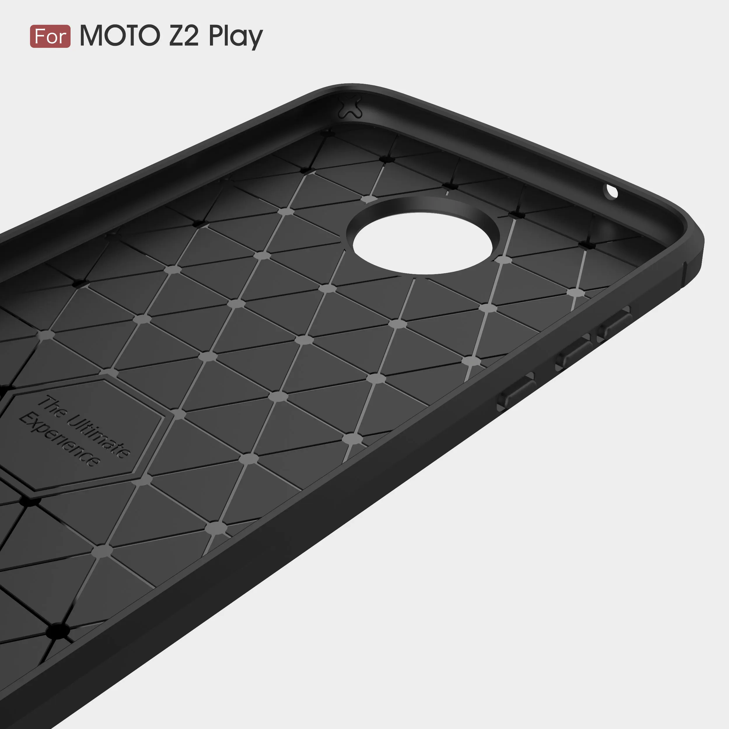 HATOLY For Capa Motorola Moto Z2 Play Case Anti-knock Soft TPU Brushed Rugger Silicone Phone Play( |
