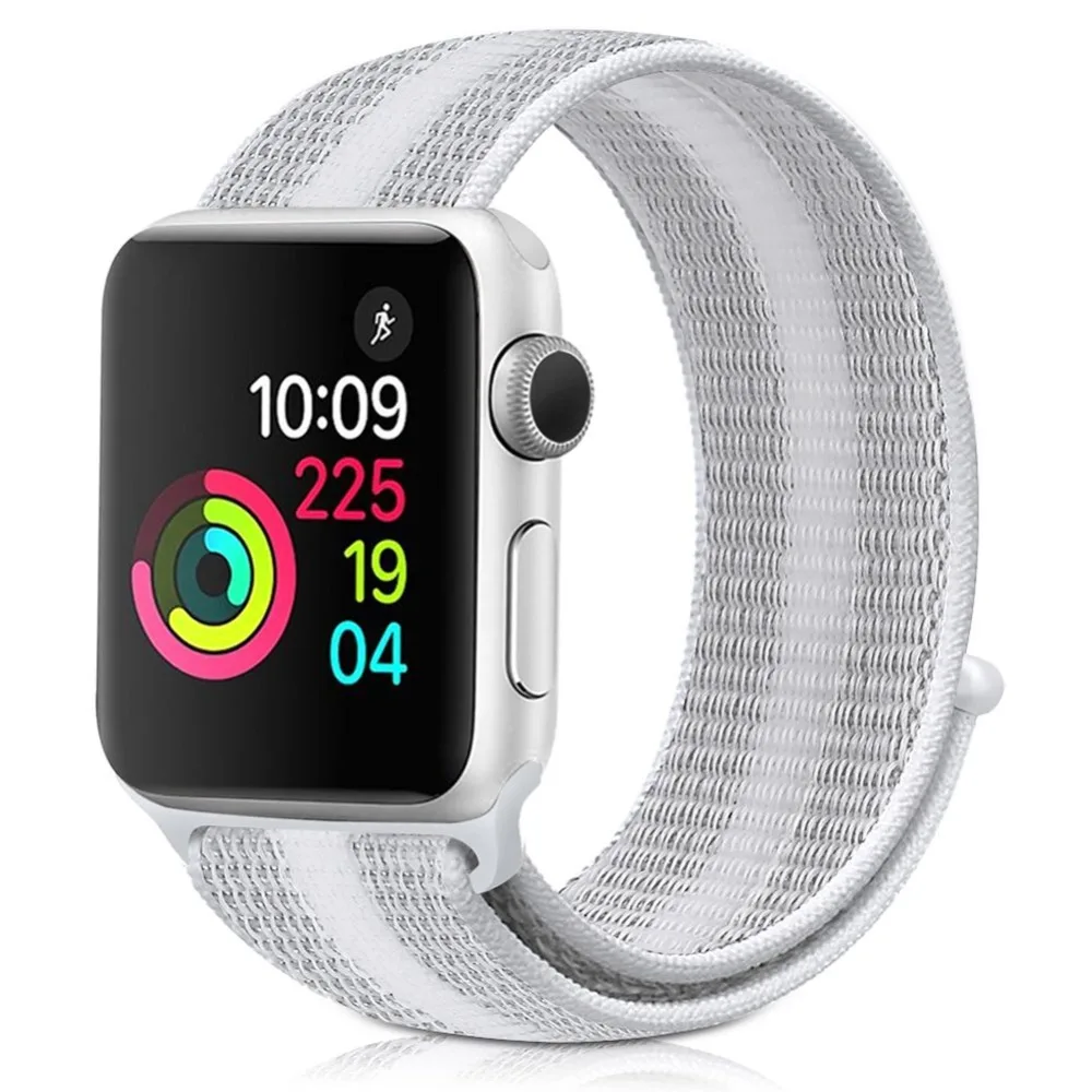 Нейлоновый ремешок для Apple Watch band 42 мм 38 iwatch 4/3 44 40 Спортивная петля часов браслет